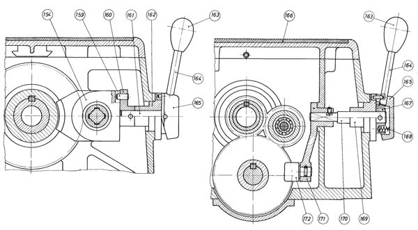 Коробка швидкостей токарного верстата EMU-200 EMU-200 Коробка швидкостей верстата